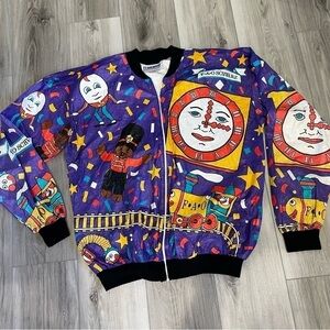 Fao Schwarz Size XL Vintage 80s 90s Ty-breakers Tyvek Windbreaker Jacket RARE